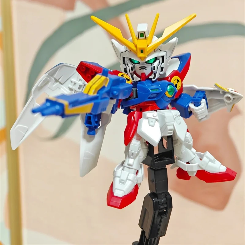 Bandai-Figurine SDEX Wing Gundam ontariassemblée, modèle BB Warrior, robot mobile, jouets de collection animée, ornement de bricolage