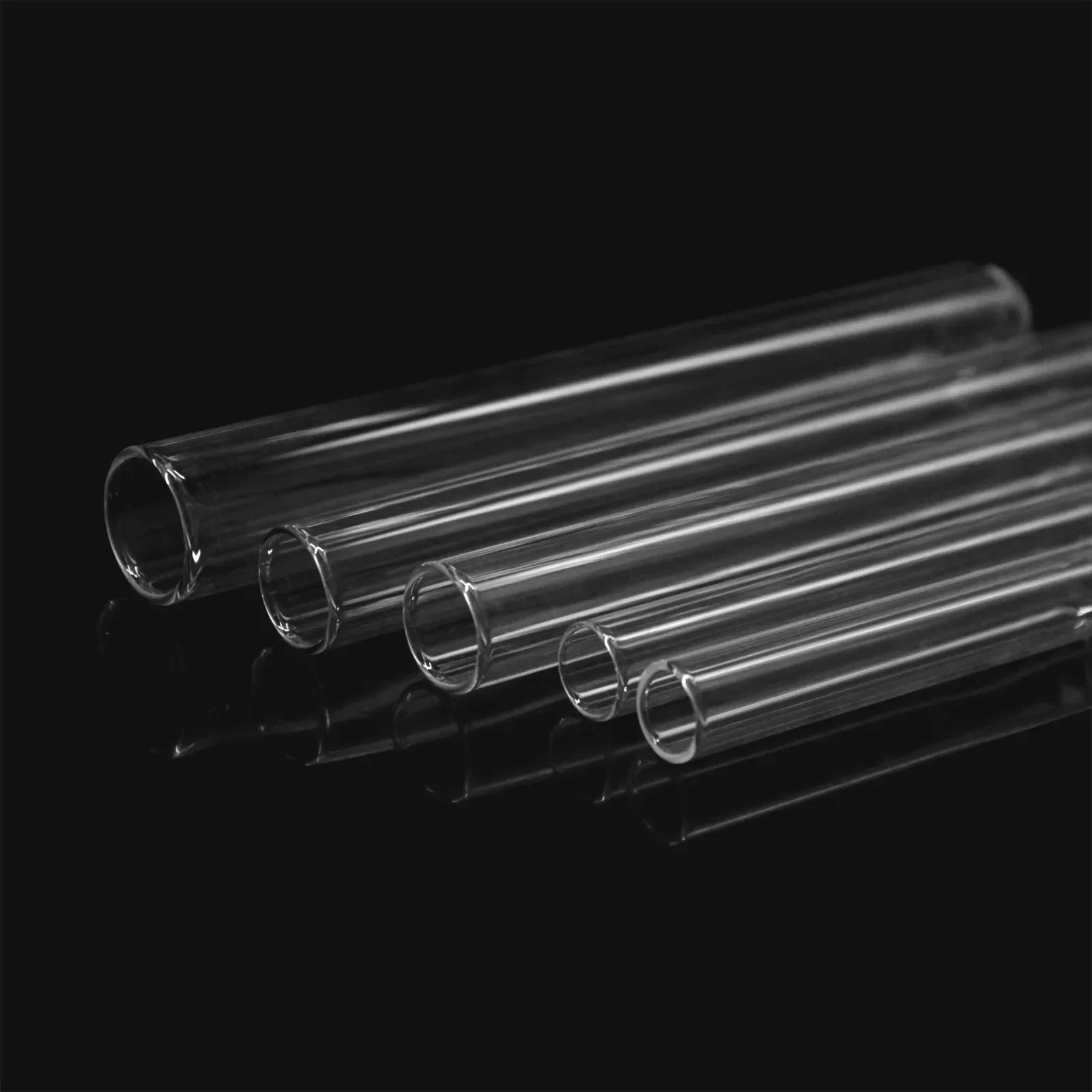 Biosharp Laboratory Tube High Borosilicate Flat Mouth Round Bottom Test Tube 10ml/44ml Laboratory Glass Test Tube for Chemistry