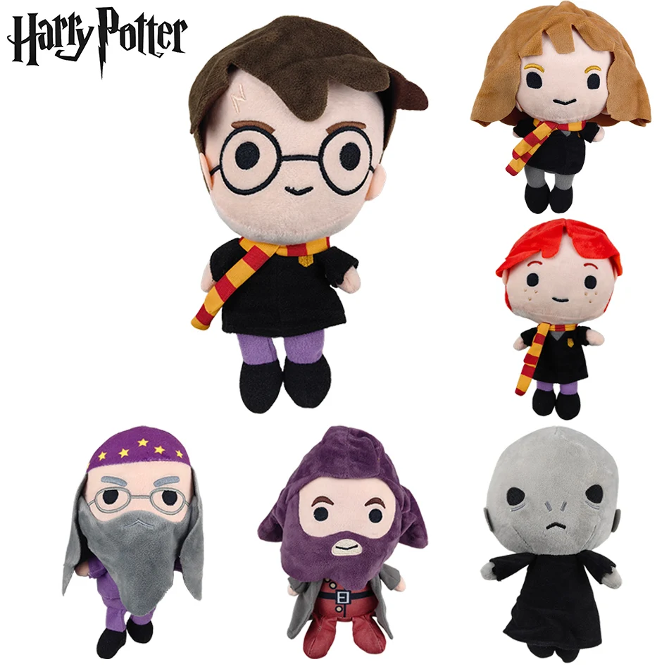 Muñecos de Peluche de Harry Potter: Ron, Dumbledore, Hagrid, Malfoy, Lord Voldemort, Peluches de Anime, Colgante para Bolsa, Coleccionables, Regalos