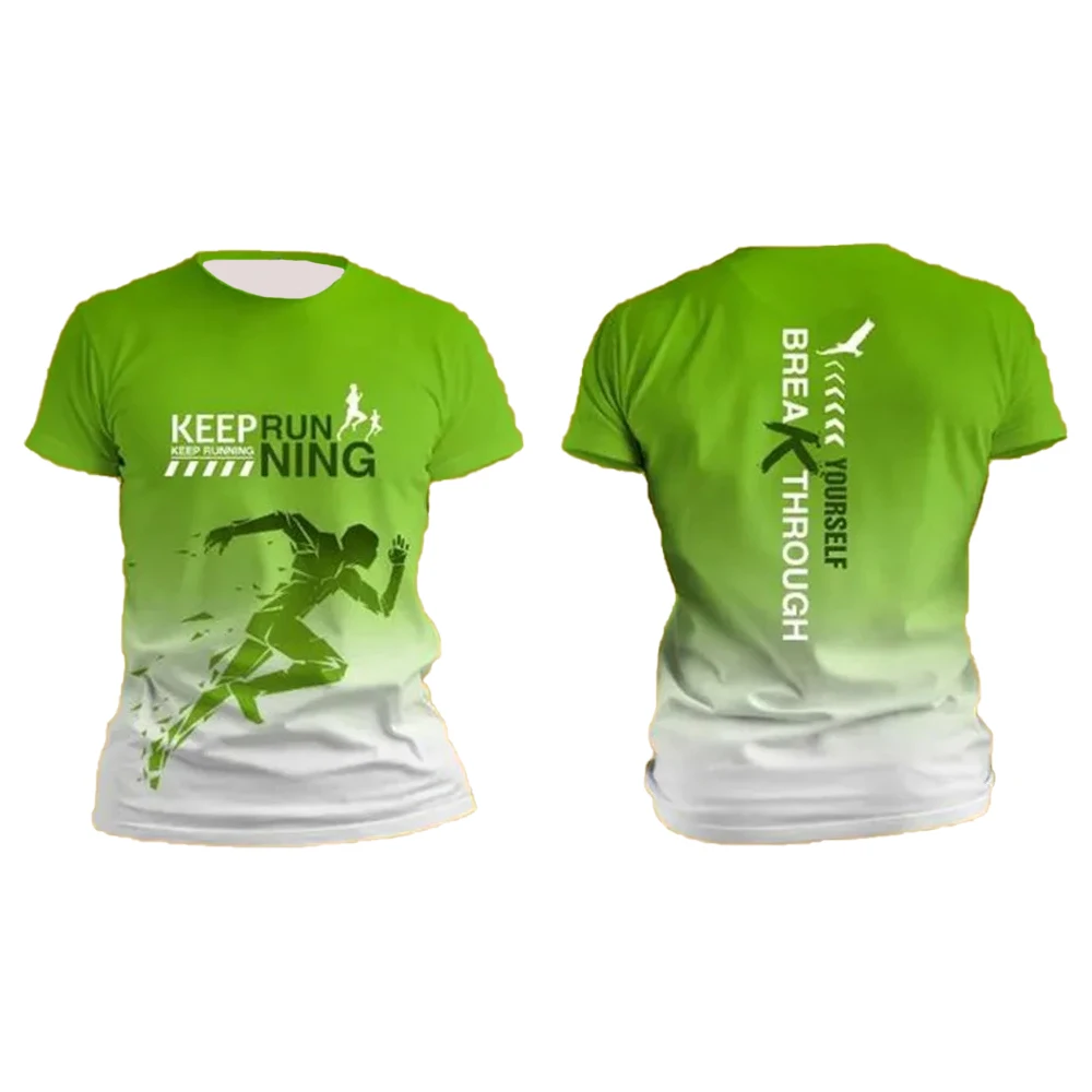 صيف جديد الرجال مريحة بسيطة عادية جولة الرقبة قصيرة الأكمام تي شيرت تنفس التجفيف السريع الرياضة اللياقة البدنية القمم #2