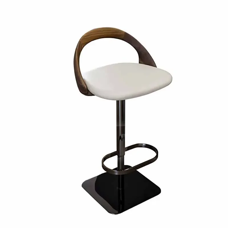 Krzesla-silla giratoria de lujo minimalista para oficina, mueble suave y moderno para Bar, comedor, cafetería, salón, ergonómico