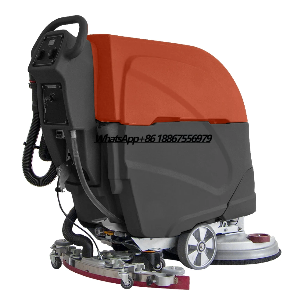 

Commercial Industrial Vacuum Scrubber Machine Walk Behind Marble Hand Floor Scrubbers