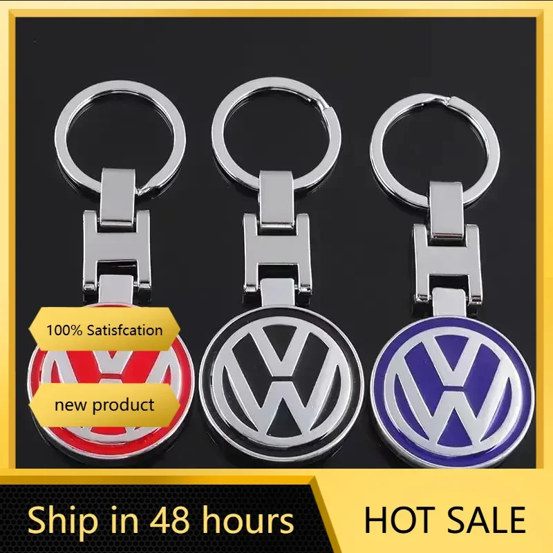 1Pcs Car Emblem Keychain styling Key Ring Accessories For VW GTI Polo Golf Passat Scirocco Tiguan Jetta T-ROC Touareg Touran CC