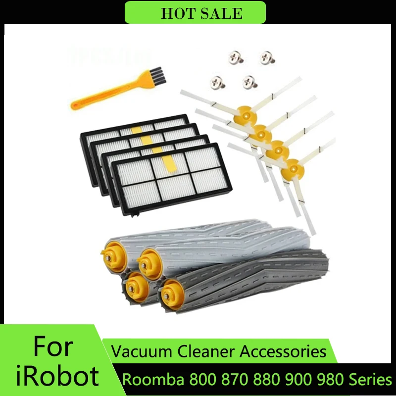 For IRobot Roomba Parts Kit Series 800 860 865 866 870 871 880 885 886 890 900 960 966 980 - Brushes and Filters