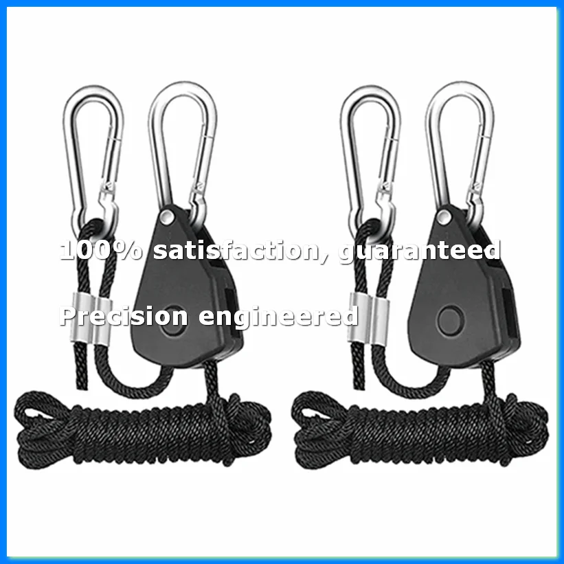 ●1/8 Inch Adjustable Grow Light Hangers 8Pcs 2.4M Long Heavy Duty for Grow Tent & Gardening