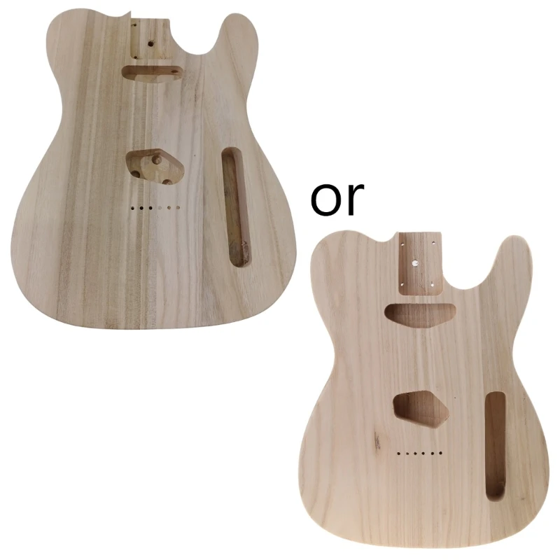 Unfinished Electric Guitar Body forT-style Diy Electric Barrel, Parts Great Performance