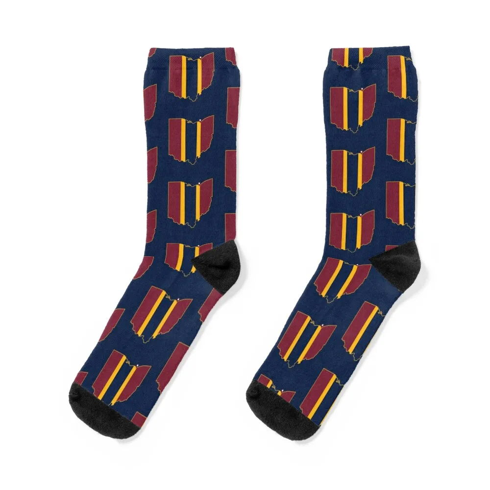 

Cleveland Basketball Socks kawaii Soccer christmas gift custom sports Socks For Women Men's