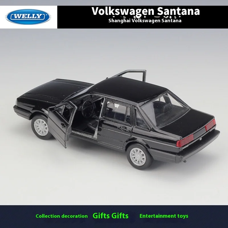 Volkswagen Santana (Pu Sang) simulation alloy car Willie WELLY1:36 double-door model pull-back car collection toy gifts