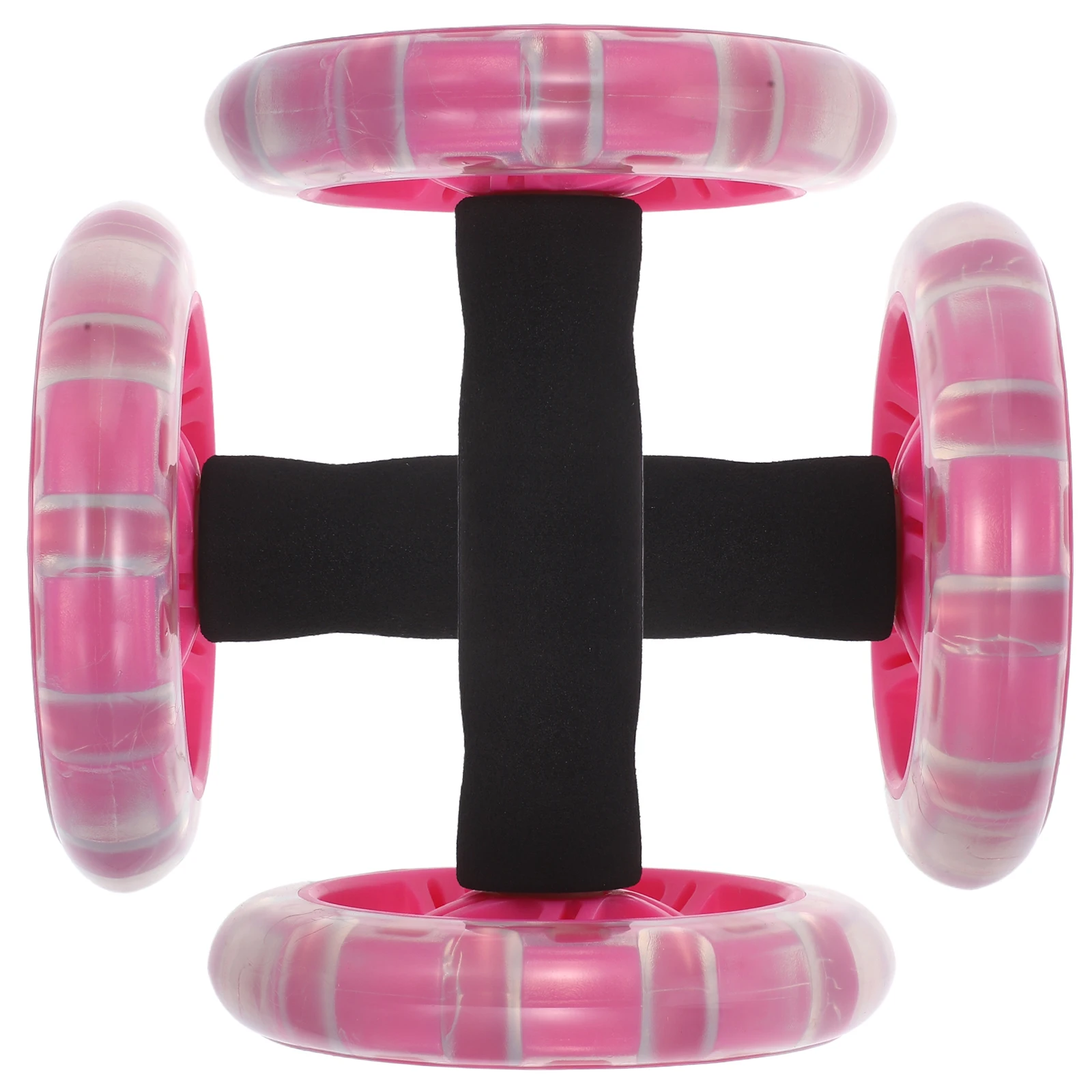 

2Pcs Double Wheel Ab Roller Core Workout Abdominal Exercise Roller Multifunctional Fitness Equipment Home Office Use