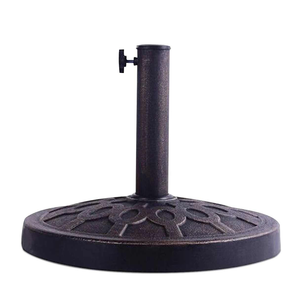 

18" Round Umbrella Base Stand Market Patio Standing Outdoor Living Heavy Duty