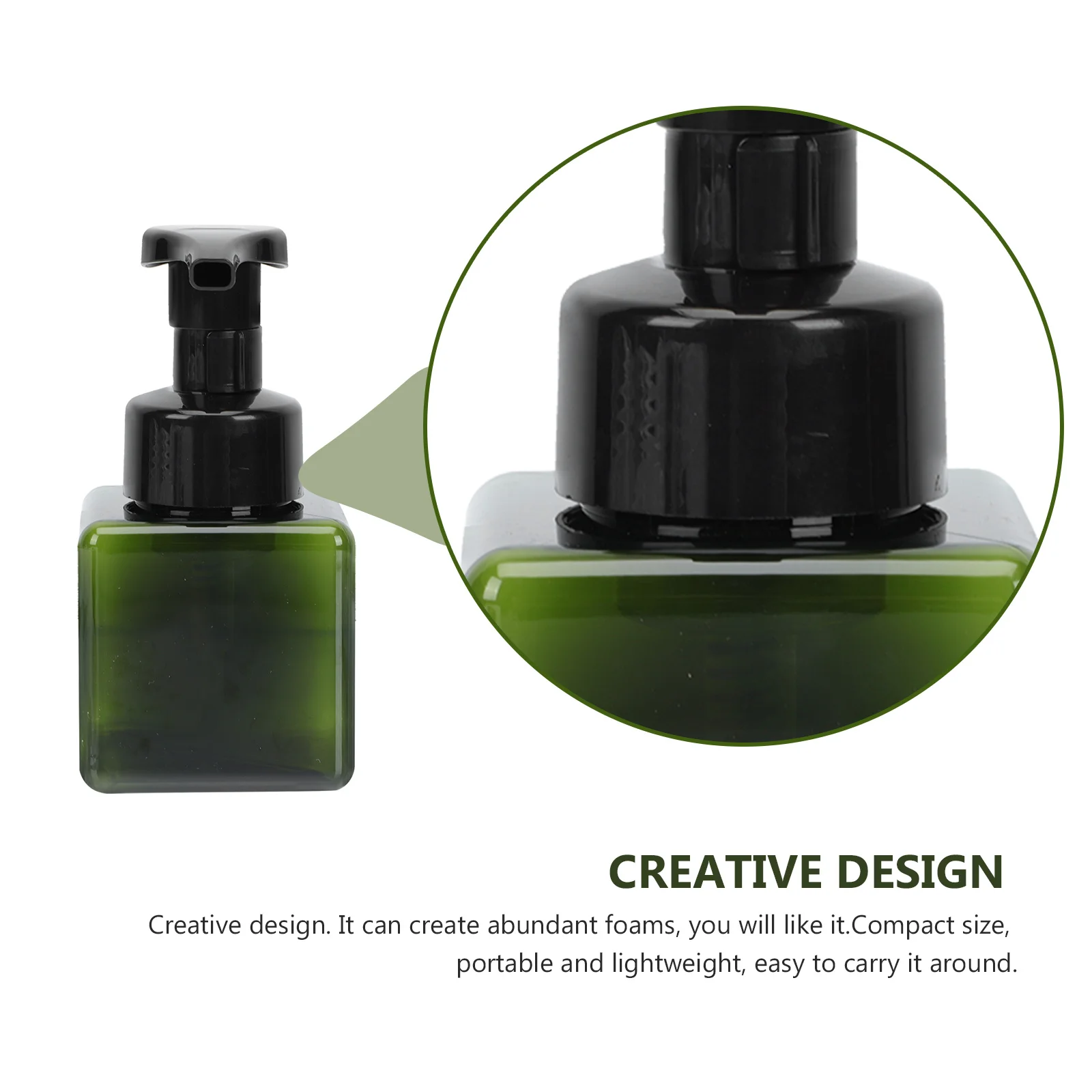 

3Pcs Portable Foaming Pump Bottles Reusable Leak-Proof 250ml Empty Soap Dispenser Travel Essential for Home Office