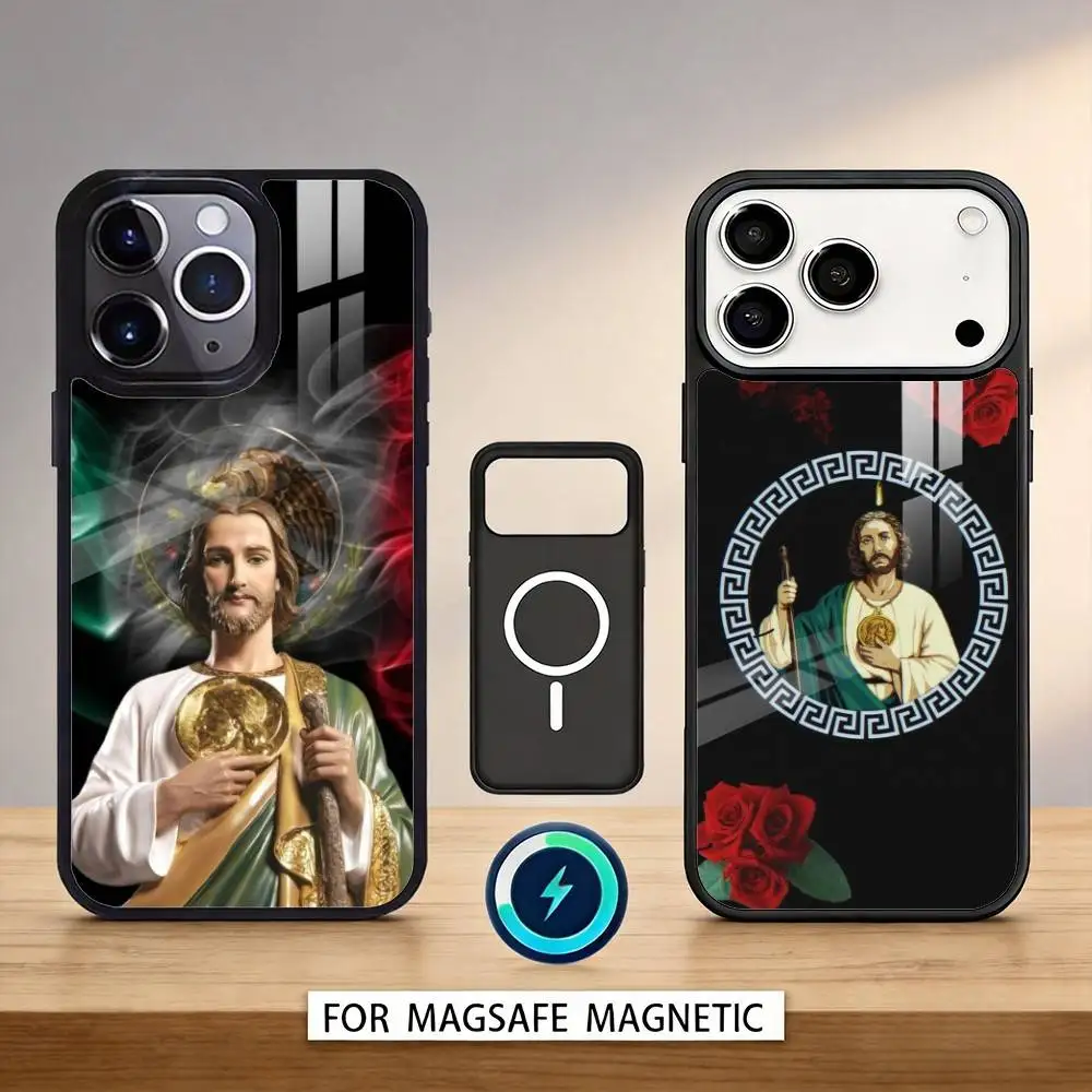 

S-San J-Judas T-Tadeo ART Phone Case For iPhone 17,16,15,14,13,12,Pro,Max For Magsafe Magnetic Wireless Charging