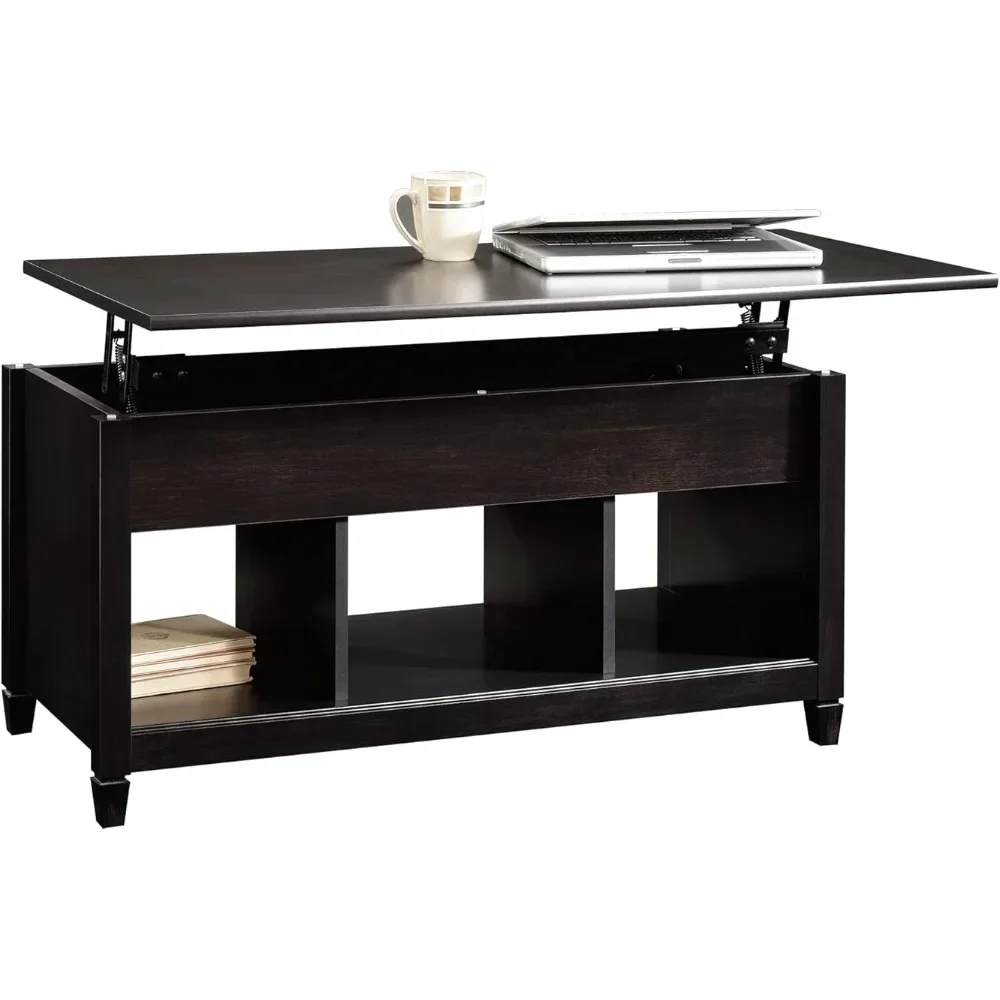 

Estate Black Finish Modern Coffee Table for Living Room Furniture Edge Water Lift Top Coffee Table Dining Room Sets Nightstands