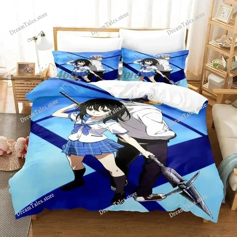 

3D Printed Anime STRIKE THE BLOOD Bedding Set Boys Girls Twin Queen Size Duvet Cover Pillowcase Bed Kids Adult Home Textile