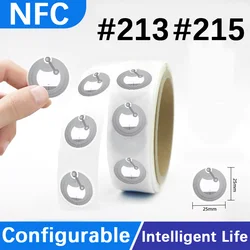 NFC 태그 IC 고주파 태그 NFC213 칩 위조 방지 휴대폰 읽기 및 쓰기 NFC 스티커 음악 벽 스티커