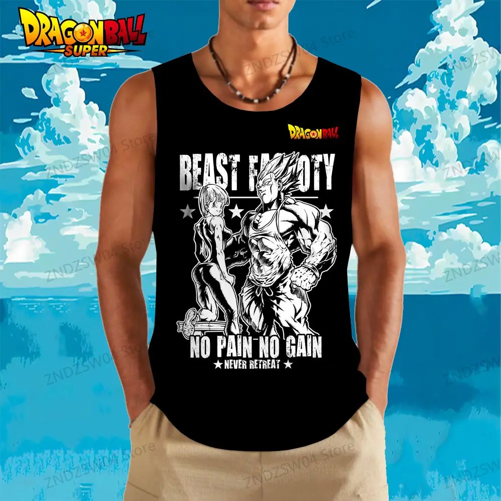 Men's Children's  Tank Top Goku Gym Dragon Ball Z 2024 Vegeta Street Wear Anime Cheap Clothes Fashion Oversized Cool Vest Tops