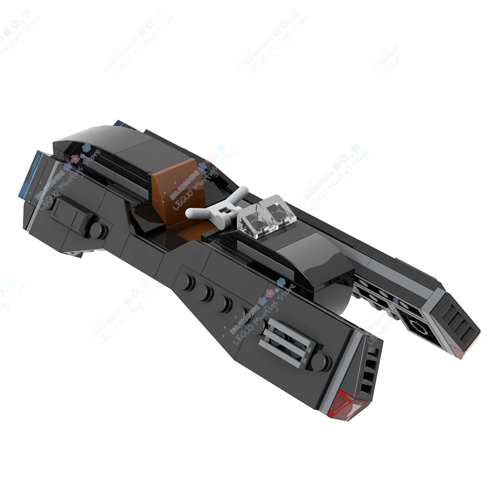 MOC2080 Interstellar Series Luxury Speeder Bike MOC Building Block Sci-Fi Movie Air Vehicle Model DIY Assembly Toys For Children