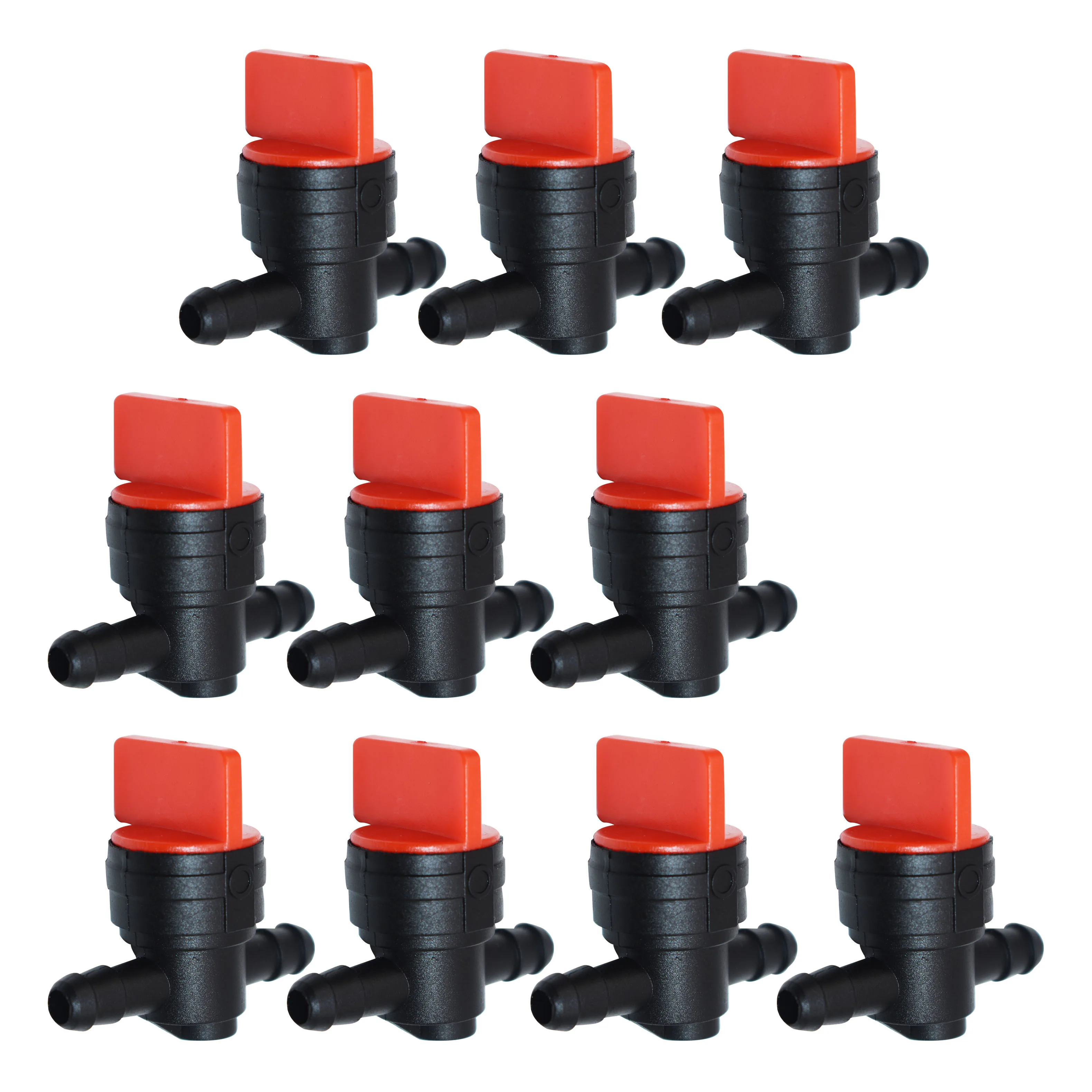 10 Pcs 1/ 4" Straight in-Line Fuel Shut-Off Cut-Off Valves Replacement for Toro 494768 493960 Lawn Mower