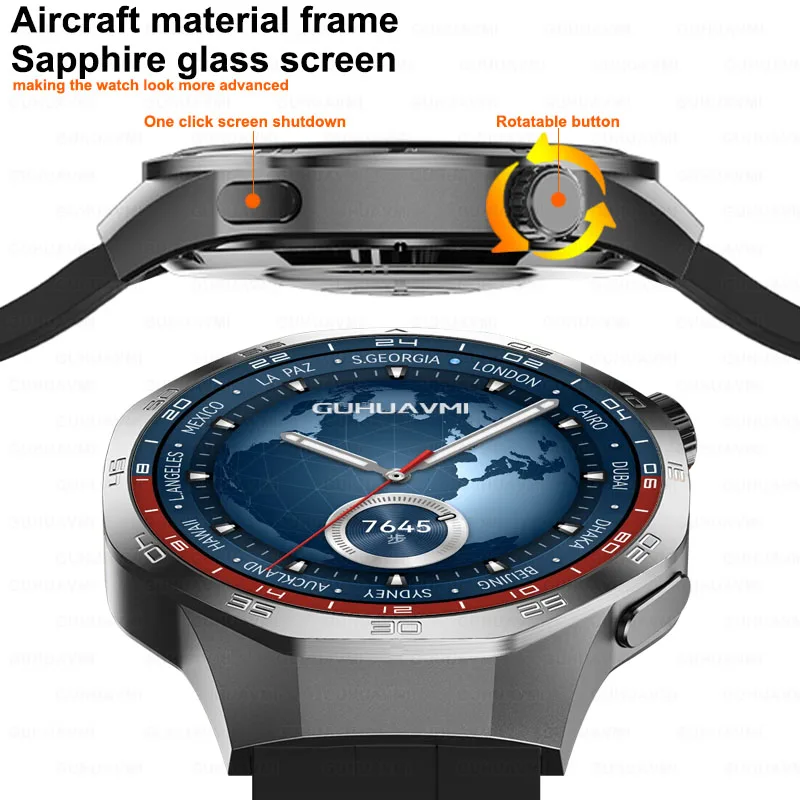 New For HUAWEI Watch GT 5 Pro Sports Smart Watches Men GPS Track Compass Altimeter Waterproof Bluetooth Call NFC Smart Bracelet