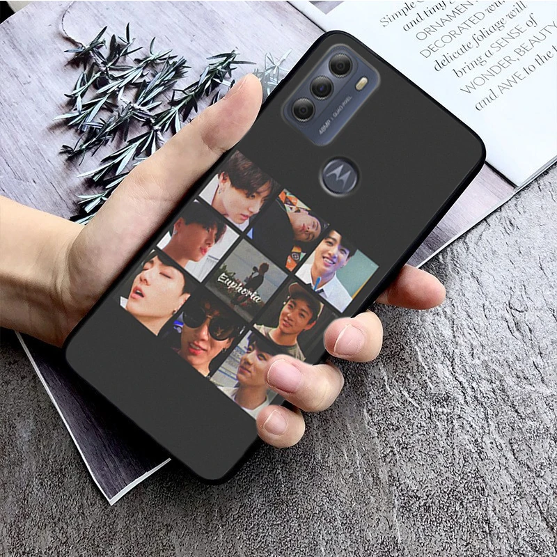 KPOP Euphoria Jungkook Phone Case For Moto G84 G22 G32 G34 G52 G10 G20 G30 G60 G60S G13 G50 G54 G62 G53 G72 G85 G24 Power