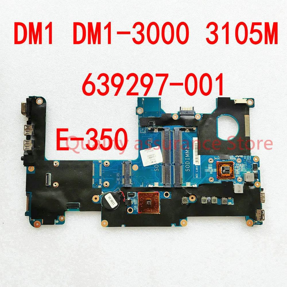 639297-001 DM1-3231sf For HP 3105m DM1-3000 DM1-3000AU DM1-3020AU DM1-3060LA  NOTEBOOK DM1 Laptop Motherboard DM1-3250BR E350