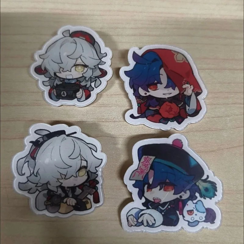 Honkai: 스타 레일 블레이드 Jingyuan 학생 스타일 아크릴 브로치 핀 코스프레 배지 쥬얼리 액세서리 의류 배낭 선물