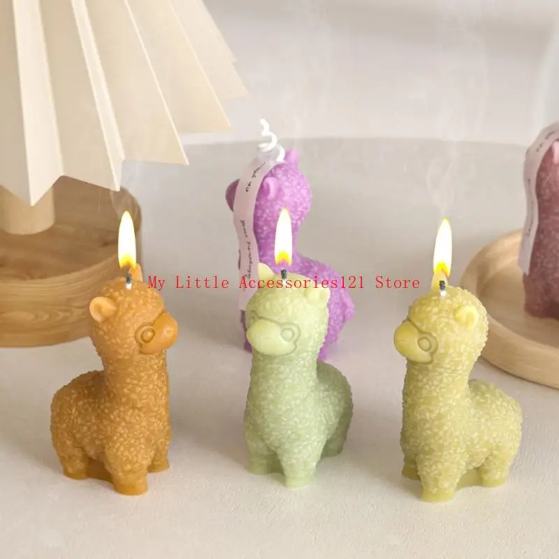 

Flexible Silicone Alpacas Mould for Crafting Decorative House Holders