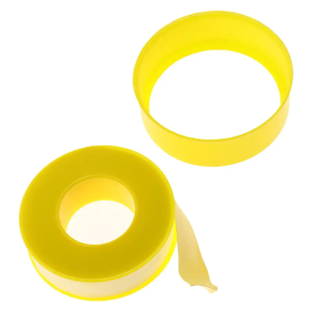 Yellow Thread PTFE Tape 12 Meter Gas Line Pipe Thread Tape Durable Sealing Strip for Kitchen Installations