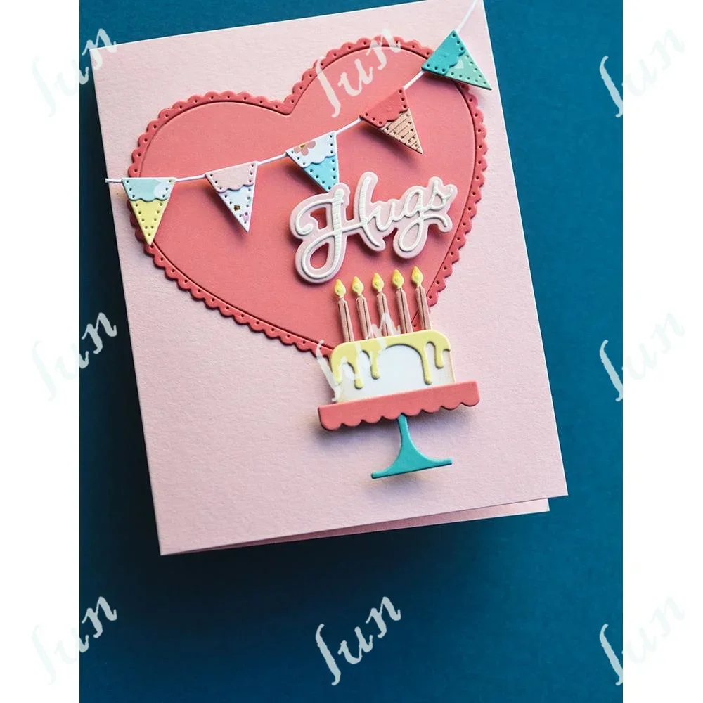 Metal Cutting Dies Scrapbook Diary Decoration Embossing Scalloped Dessert Stands Cut Die Template DIY Make Paper Card Album