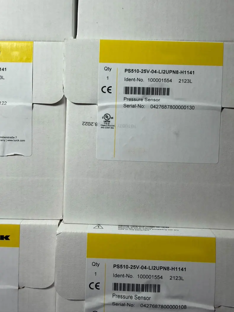 100% New and Original genuine Pressure Switches PS510-25V-04-LI2UPN8-H1141 FedEx /UPS / DHL fast delivery Warranty One-year