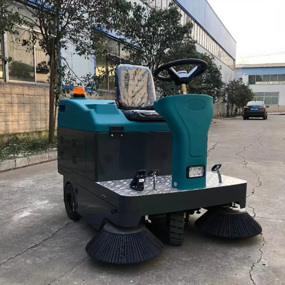 Ride on Driving Street Sweeper Road Cleaning Machine Electric Floor Sweeper Industrial OEM