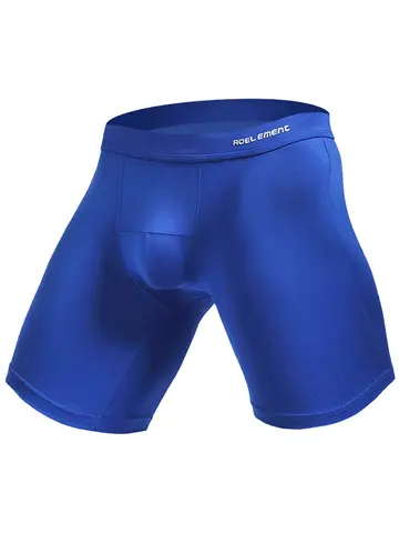 Men's anti-wear leg sports stretch leg underpants Five quarter Modal boxers Running long quick-drying boxers