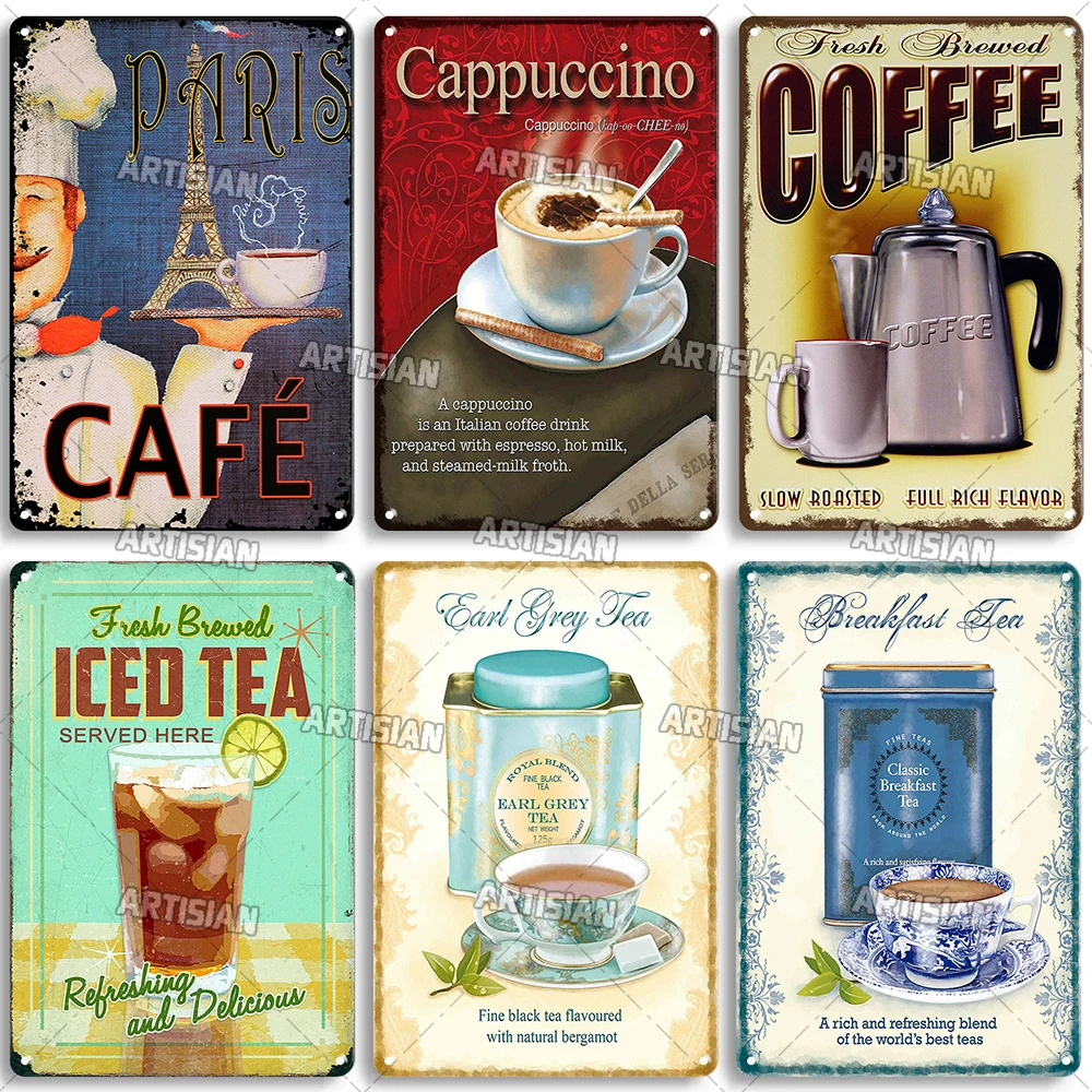 Rusty Coffee Metal Poster Deco - đánh giá và giá Coffee And Tea Lyrics
