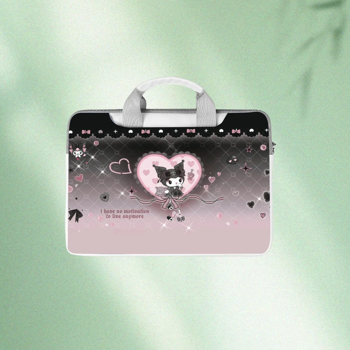 

Сумка для ноутбука с рисунком Hello Kitty Kuromi, сумка через плечо, портфель для Macbook Air Pro 12, 13, 14,6, 15, 16 дюймов, HP Asus, праздничный подарок