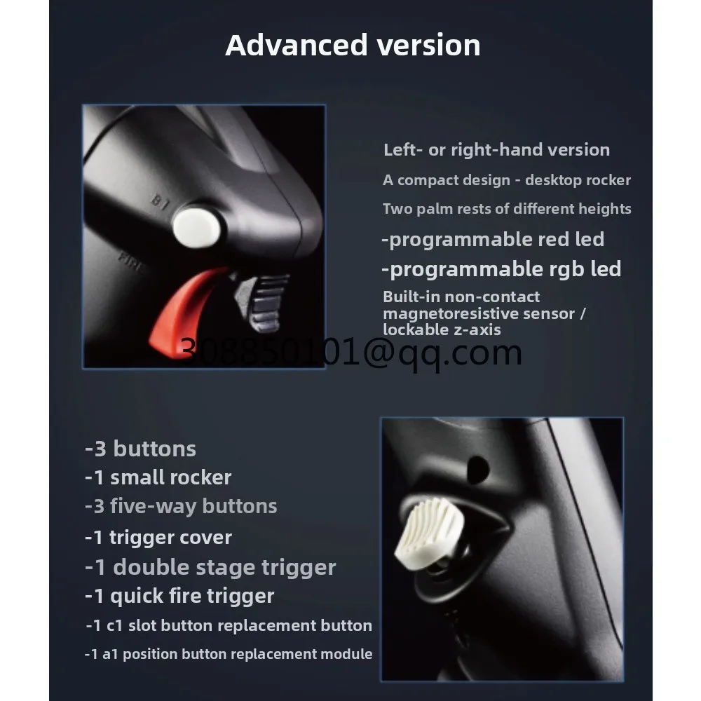 V model flying joystick/VKB simulation flying game joystick