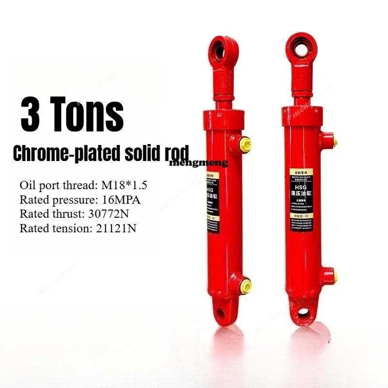 New arrive 3 Tons Hydraulic cylinder Small earrings Hydraulic cylinder 50-28 Non-standard customization Two-way telescopic Fully