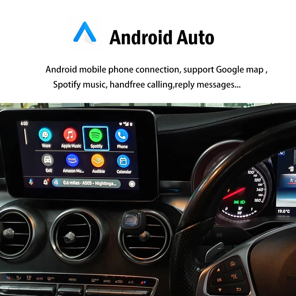 W205 Беспроводной модуль Carplay Android Auto Обновление для Mercedes Benz W176 W463 W222 W213 W246 C63 AMG E63 X177 CLA GLC X253 W166