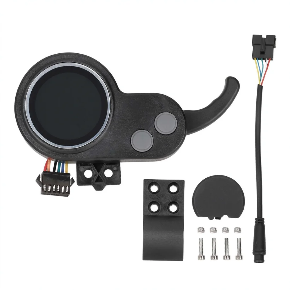 6 Pin Waterproof LCD Dashboard For Electric Scooter With Ignition Key Lock And NFC Card Start Module Replacement