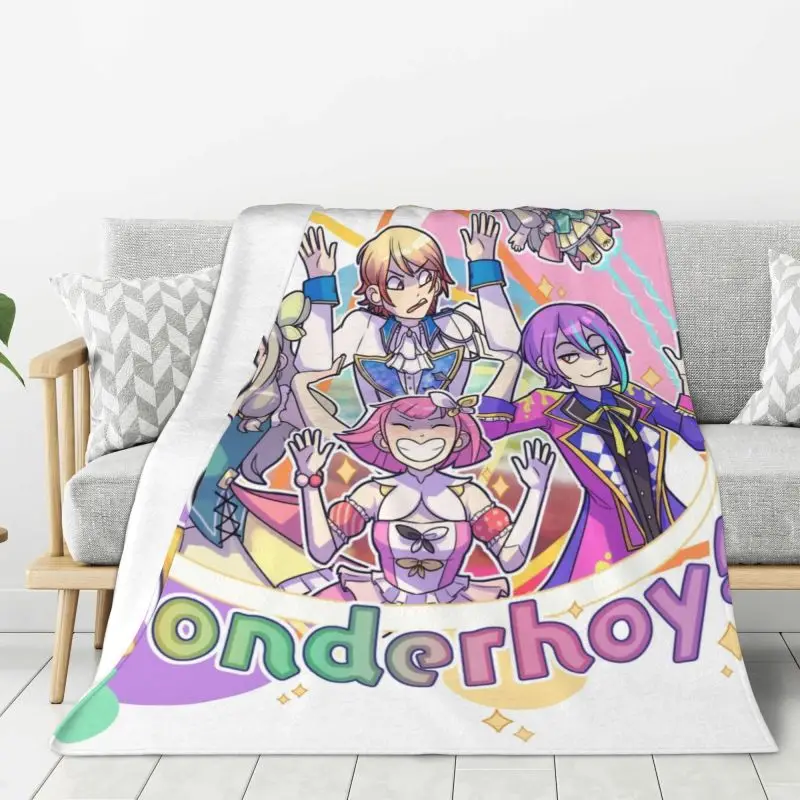 

Custom Wonderhoy Blanket Soft Fleece Spring Warm Flannel Anime Otori Emu Throw Blankets for Sofa Car Bedroom Bedspread