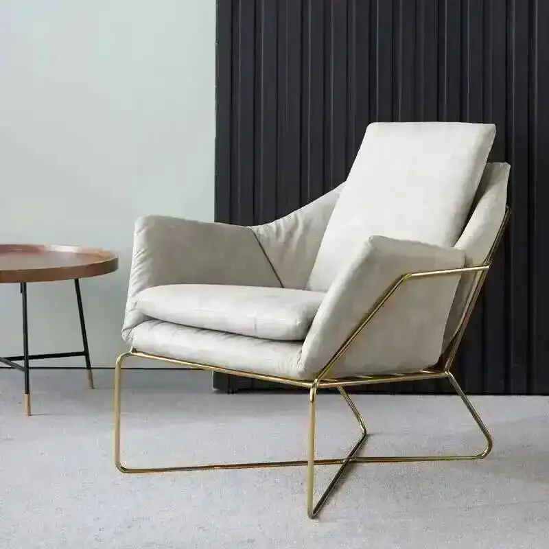 Living Room Chair Salon Back Nordic Luxury Ergonomic Replica Furniture Chair