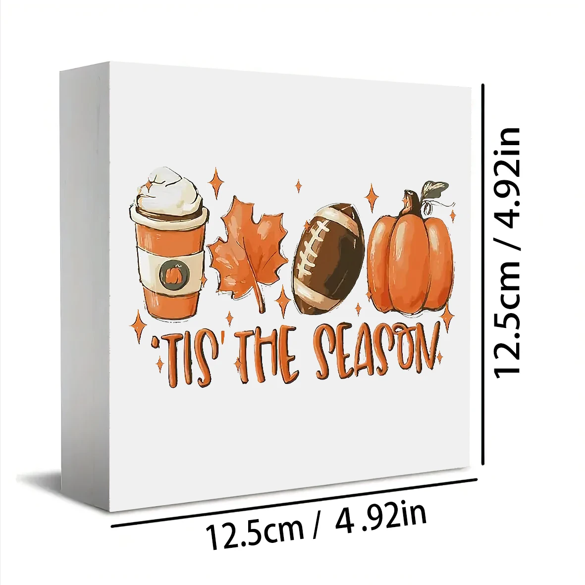 لافتة خشبية على شكل يقطين من ريفي تيس، ديكور فني عتيق لخريف المزرعة، لافتة مربعة لحصاد الخريف وعيد الشكر لسطح المكتب