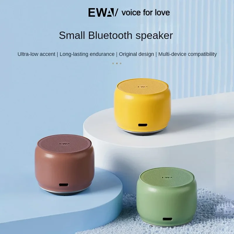 EWA A126 Bluetooth Speaker Mini Portable Aluminum Alloy Heavy Bass High Sound Large Volume Indoor And Outdoor Wireless Speakers