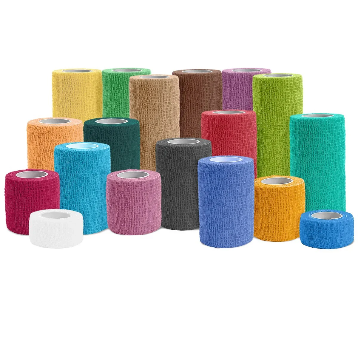 Colorful Athletic Wrap Tape Self Adhesive Elastic Bandage Elastoplast Sports Protector Knee Finger Ankle Palm Shoulder