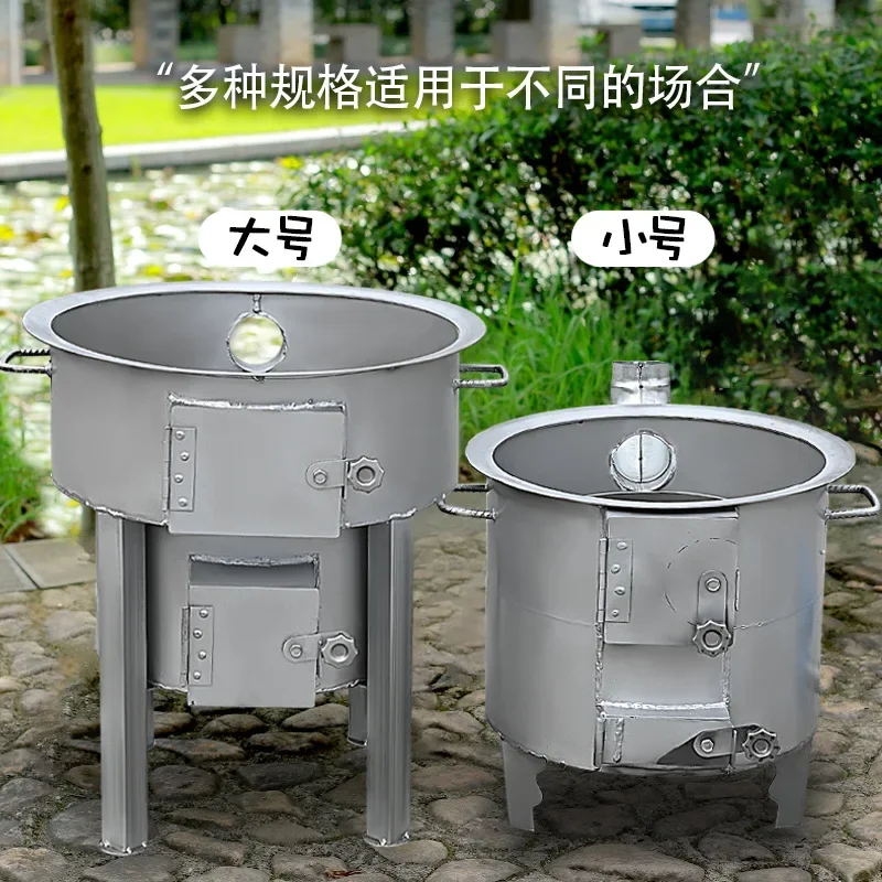 Wood burning coal mobile wood stove household rural heating indoor mobile stove