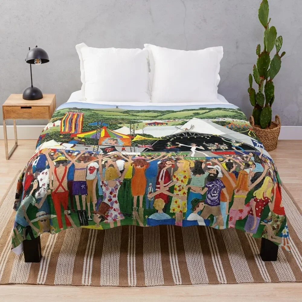

glastonbury Throw Blanket
