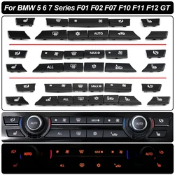 Car Dashboard Air Conditioner AC Button Heater Switch Cover For BMW 5/6/7 Series 5GT F10 F11 F18 F06 F12 F01 F02