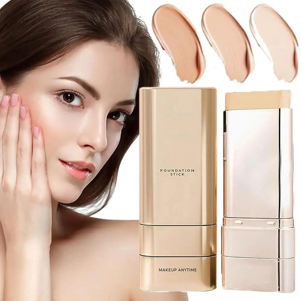

2 In 1 Matte Foundation Stick Velvet Hydrating High Coverage Cream Foundation Flawless Makeup Smudge-proof