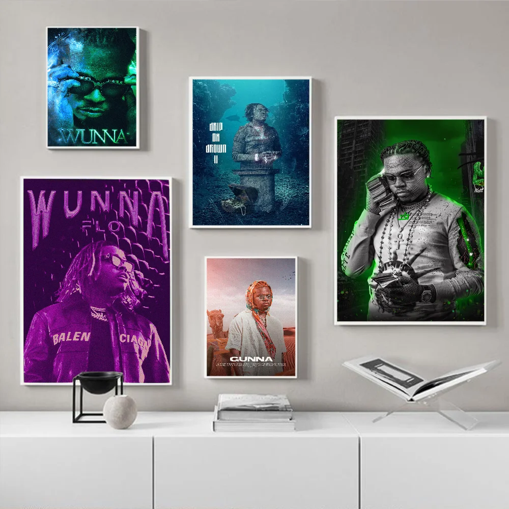 Hip-Hop Rapper Gunna Latest Pop Album Music Self-adhesive Art Poster Retro Kraft Paper Sticker DIY Room Bar Cafe Wall Painting