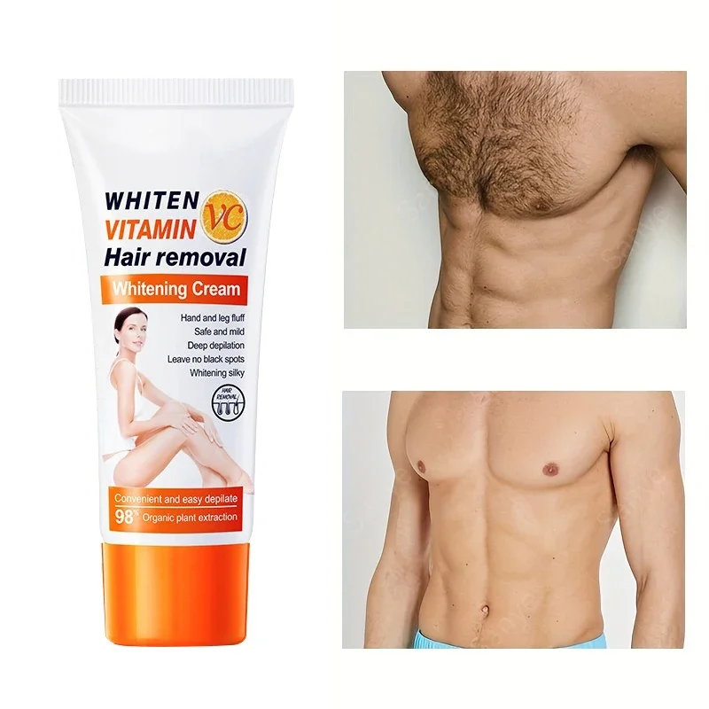 Crema depiladora permanente para hombres y mujeres, crema depiladora indolora para la salud de las axilas, crema depilatoria suave para el cuidado del cuerpo