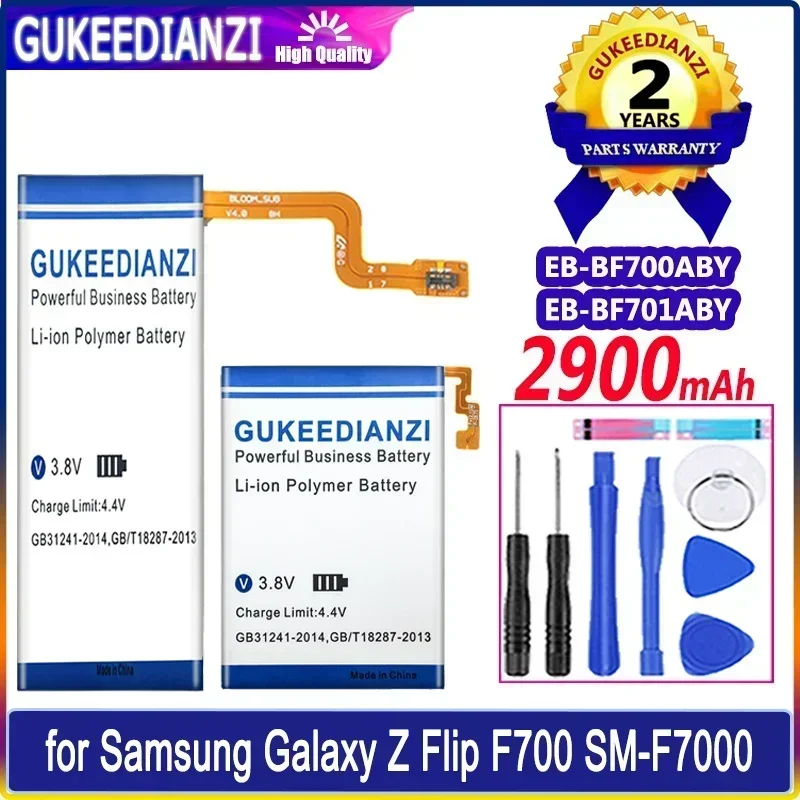 EB-BF701ABY EB-BF700ABY 1500mAh/2900mAh For Samsung Galaxy Z Flip F700 SM-F7000  Mobile Phone Batteries Smartphone Battery